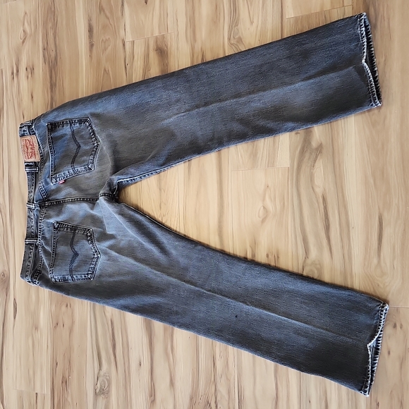 Levi's 501 Button Fly Black Denim Jeans waist 38 length 32 - Picture 6 of 7